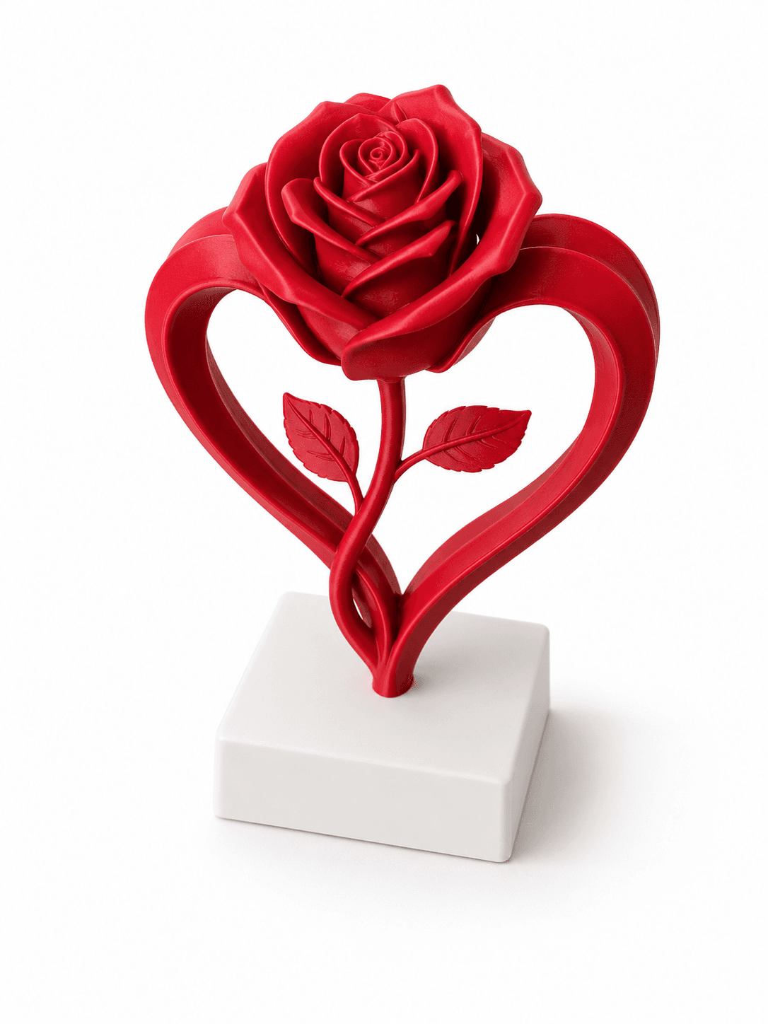 Rosa con corazon
