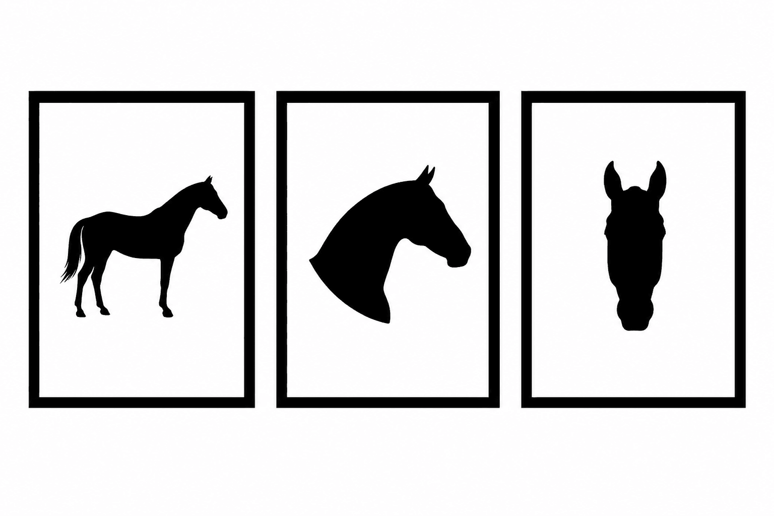 triptico caballos